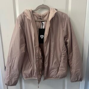 TNA pillow puff jacket size M colour barely blush